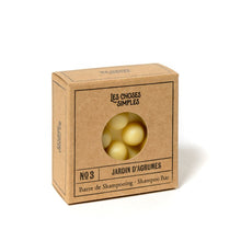 Laden Sie das Bild in den Galerie-Viewer, LES CHOSES SIMPLES Festes Shampoo mit Massagenoppen No. 3 "Jardin d'Agrumes" (Zitrusgarten) Die Hautfee Naturprodukte aus der Provence Innen