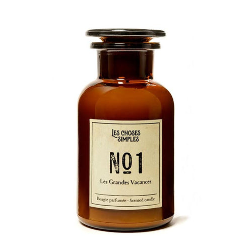 Les Choses Simples Apothekerglas Duftkerze  N.1 LES GRANDES VACANCES DIE GROSSEN FERIEN 300ml Die Hautfee