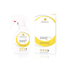 Laden Sie das Bild in den Galerie-Viewer, AESTHETICO suncare sensitive spray SPF 50+ NEU - Sonnenschutzspray mit sehr hohem UV-Schutz
