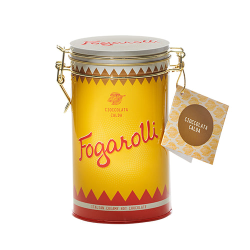 FOGAROLLI Cioccolata Calda - Italienische Heiße Schokolade 380gr,  Nostalgiedose - Die Hautfee