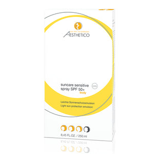 AESTHETICO suncare sensitive spray SPF 50+ NEU - Sonnenschutzspray mit sehr hohem UV-Schutz